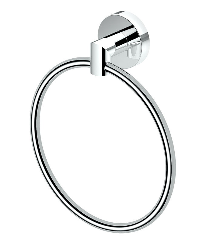 Anneau à serviettes mural 6,50 po Glam | Porte-serviettes pour salle de bain, Chrome