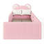 Lit de sol bas pour tout-petits Snuggle Teddy, en forme d'ours mignon et rembourré-134981024-134981026
