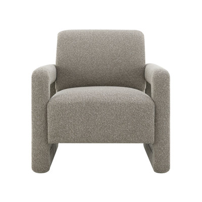 Gray Chenille Accent Chair
