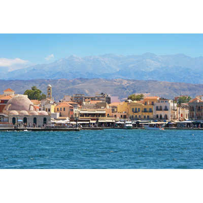 Chania Harbour by Arsty - Wrapped Canvas Print