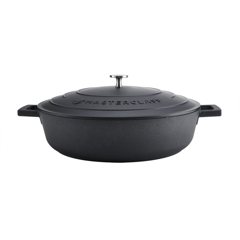 MasterClass Non-Stick Cast Aluminum Round Dutch Oven, 5