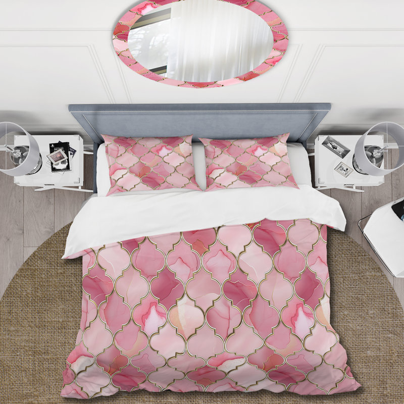 Ensemble de housse de couette Mid-Century, Housse de couette pour grand lit + 2 taies décora