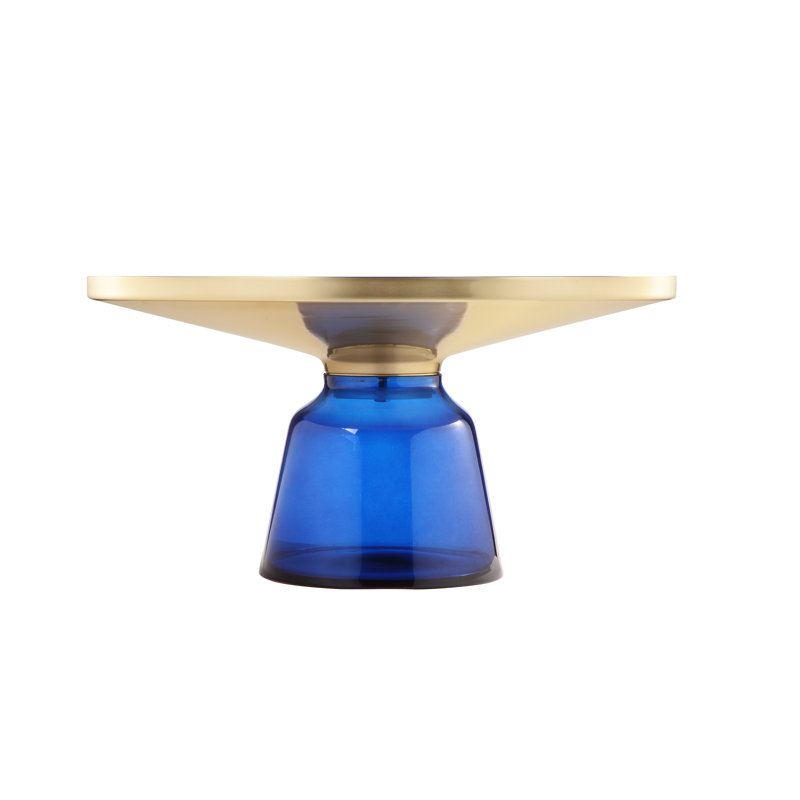 Gbelinda Coffee Table Gray Glass, Blue
