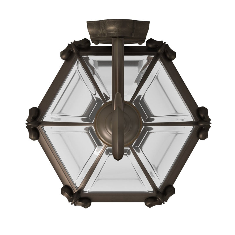 San Clemente 3-Light Outdoor Wall Lantern, Copper Bronze