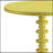 Acton Yellow Finish Accent Table
