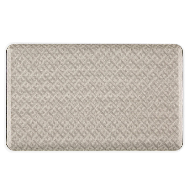 Tapis autoportant Cat Cora Harmony Chevron Comfort, brun clair, 17,5 po x 30 po, Tanné, 17,5 po x 30 po