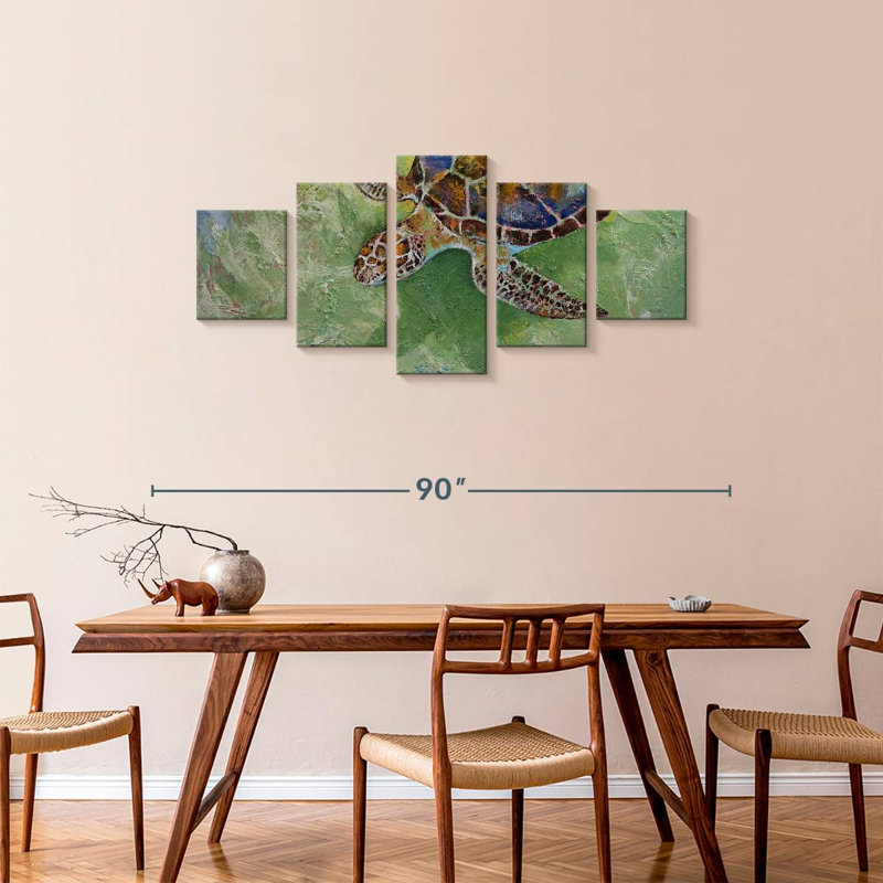 Caribbean Sea Turtle, 34" H x 74" W