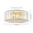 Abrego 3 - Light Glass Crystal Flush Mount Ceiling Light