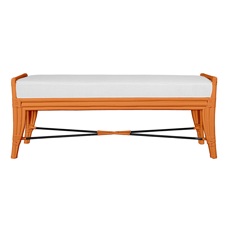 Banc rembourré Malacca, Tranche d'orange