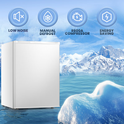 Congélateur vertical, congélateur vertical compacte à porte simple avec porte réversible de 2,1 pieds cubes