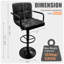 Ensemble de 2 tabourets de bar avec dossier et accoudoirs pivotants Soontrans-1371738178-1371738190-1371738185