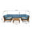Ajanai Acacia 8 - Person Patio Conversation Set with Cushions-351110912