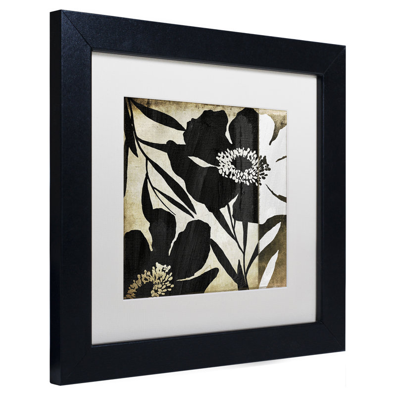 Jadaya «Floral Jungle Lines II» par Color Bakery, impression encadrée, H 11 po x l 14 po x P 0,5 po, Blanc