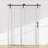 Low Ceiling Single Bypass Double Door Barn Hardware Kit-51284425