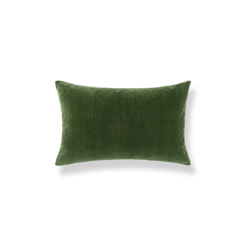 TUDOR VELVET PILLOW, Bottle Green, Rectangle - 22"H x 14"W