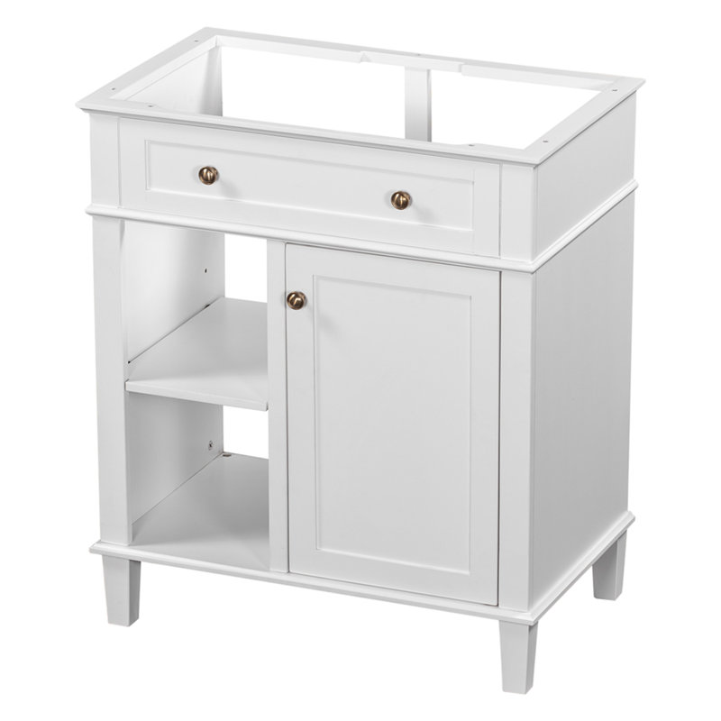 (Base Only) 30" Bathroom Vanity Without Sink