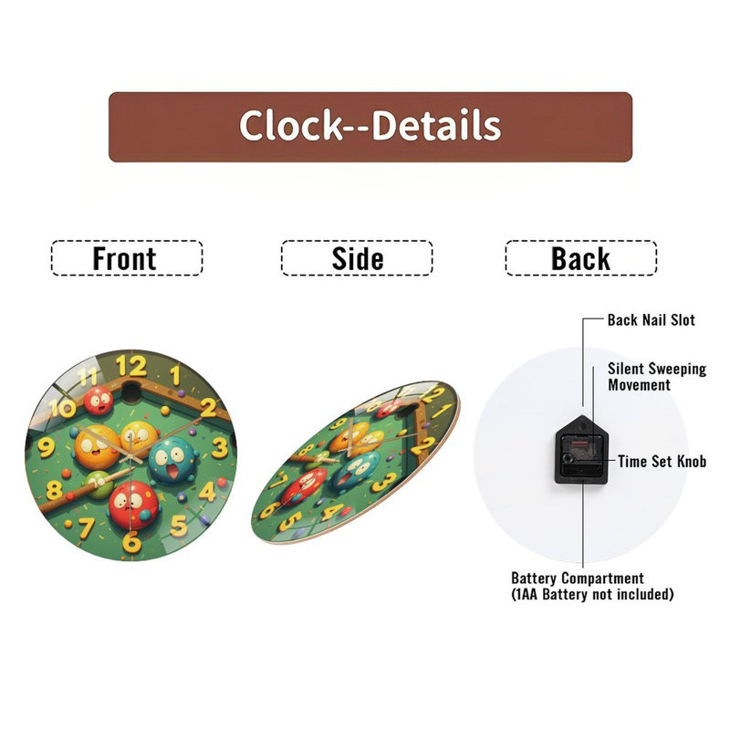 Horloge murale 12 po