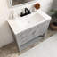Meuble-lavabo sur pied 36 po avec lavabo supérieur 36 po-77948875