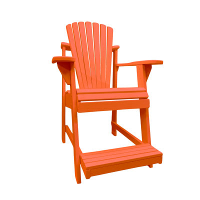 Weathercraft Classic USA-Made Adirondack Balcony/Pub Chair – 14 Sherwin-Williams Finish Colors, Elevated Outdoor Seating with Built-In Footrest