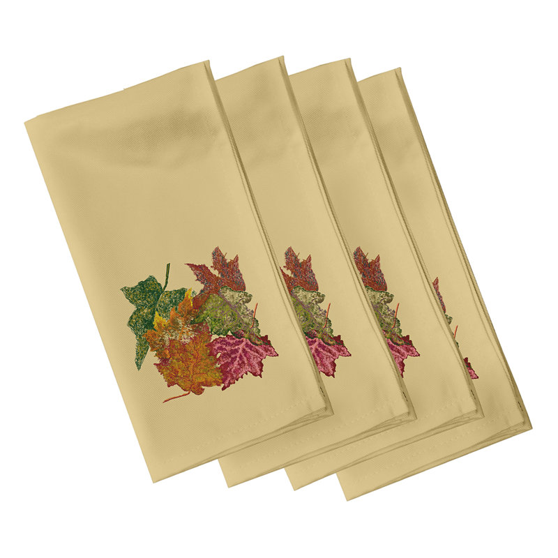 Ensemble de serviettes 4 pièces Sproul, L 18 po x L 18 po, Or