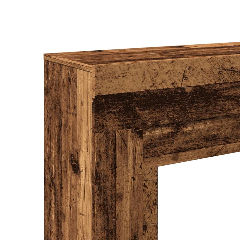 Fireplace Surround 30 Cm Engineered Wood, Old Wood, 87.5cm H x 100cm W x 30cm D