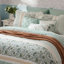 Ensemble d'édredon en percale de coton 9 pièces Aqua Cal King-125330201-125330202
