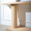 Console 59 po en bois minimaliste moderne avec piédestal à colonne 59 po - Élégante décoration décorative pour l'entrée, le salon et le couloir