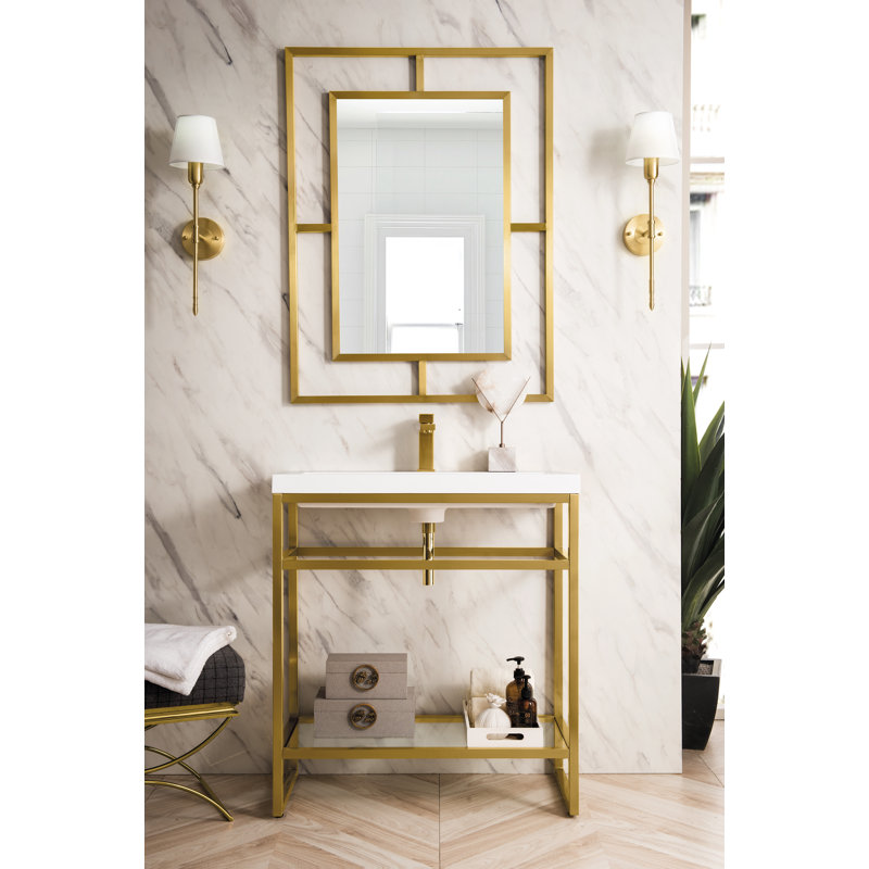 Boston 31.5'' W Single Vanity, Radiant Gold
