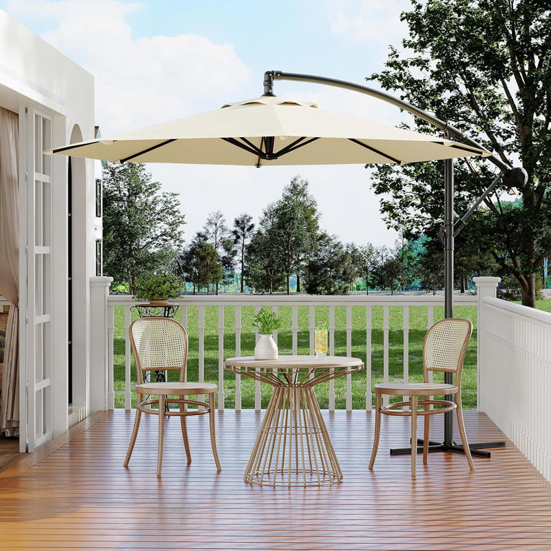 300cm Tilt Cantilever Parasol, Beige