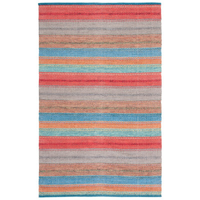 Montauk Flat Weave Cotton Striped Rug