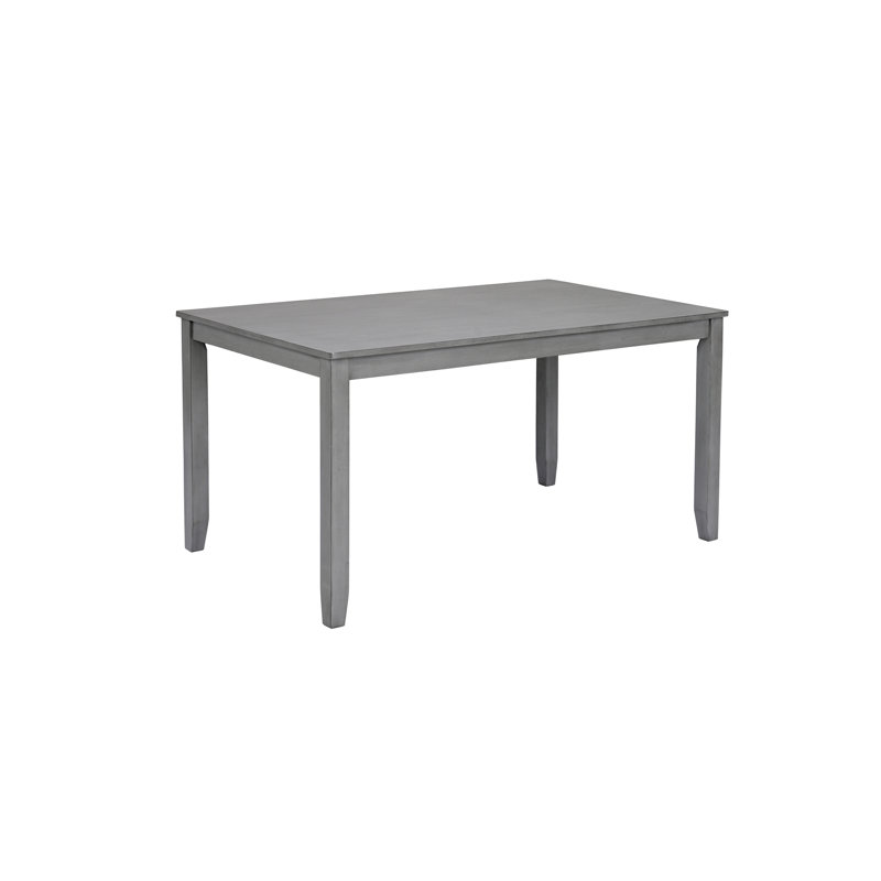 Wooden Dining Rectangular Table, Kitchen Table For Small Space, 4 Person Dining Tableonly THE TABLE, Gray