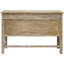 Table d'appoint avec 2 compartiments de tiroir - Structure en bois massif, aspect naturel, tiroirs de rangement en bois foncé, aspect, poignées incluses