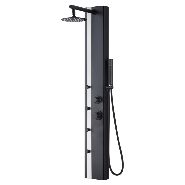 Eclipse Shower Panel with Rain Shower Head