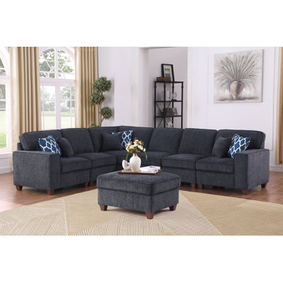 7 - Piece Upholstered Sectional
