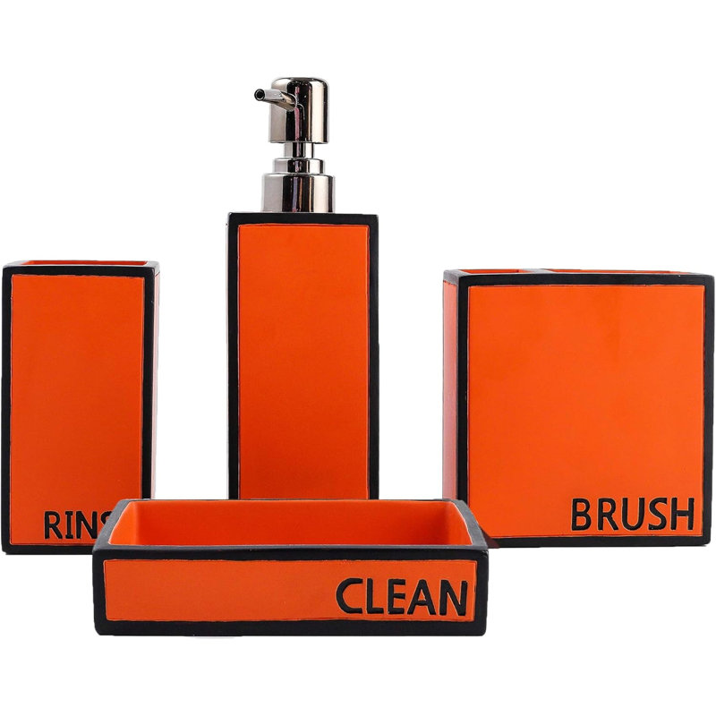 Bathroom accessory set