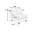 Canapé modulaire en chenille gris cendré modulaire 6 pièces: 3 canapés d'angle, 2 fauteuils sans accoudoirs, 1 dossier, 1 base classique de grande taille 6 pièces: tendance