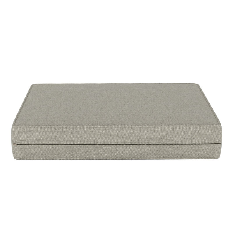 Sunbrella® Outdoor Ottoman Cushion, 3.5" H x 23.5" W x 20.5" D, Sunbrella® Spectrum Dove