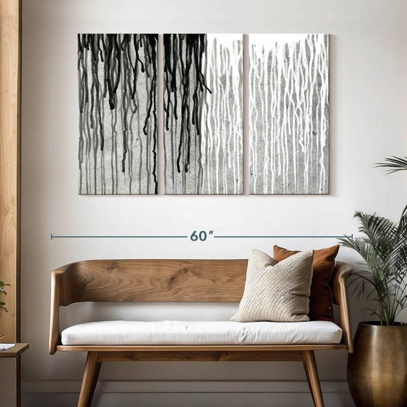 Avery BW Paint Drip, 32" H x 50" W