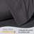 LuxClub 2 PC Grey King Performance Microfiber Solid Pillowcase Set-119874928-119874948