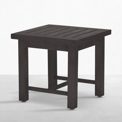 Club Aluminum End Table - Slate Gray