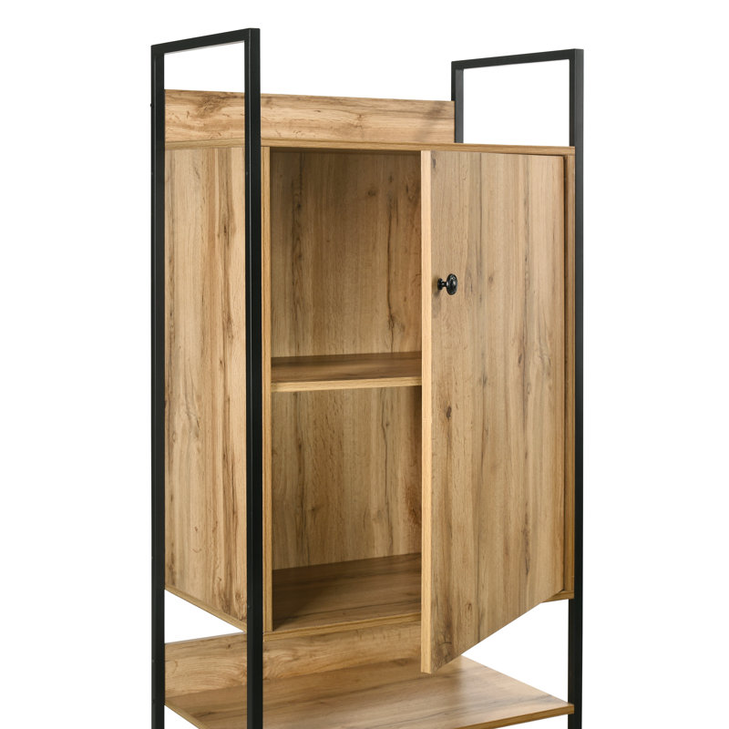 Brant 1 Door Manufactured Wood Wardrobe, Oak