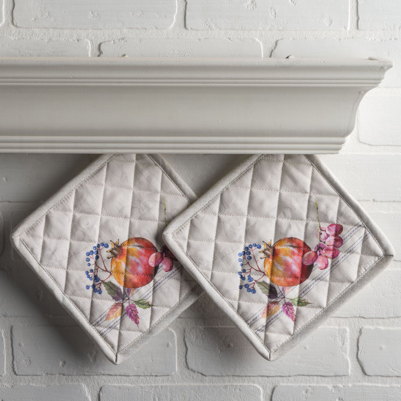 Maison D' Hermine Cotton Potholder Set