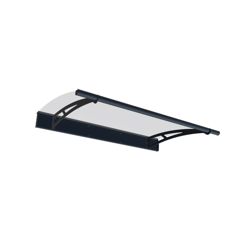 Palram - Canopia Aquila And Nancy 5' W Door Awning Siding Kit in Black