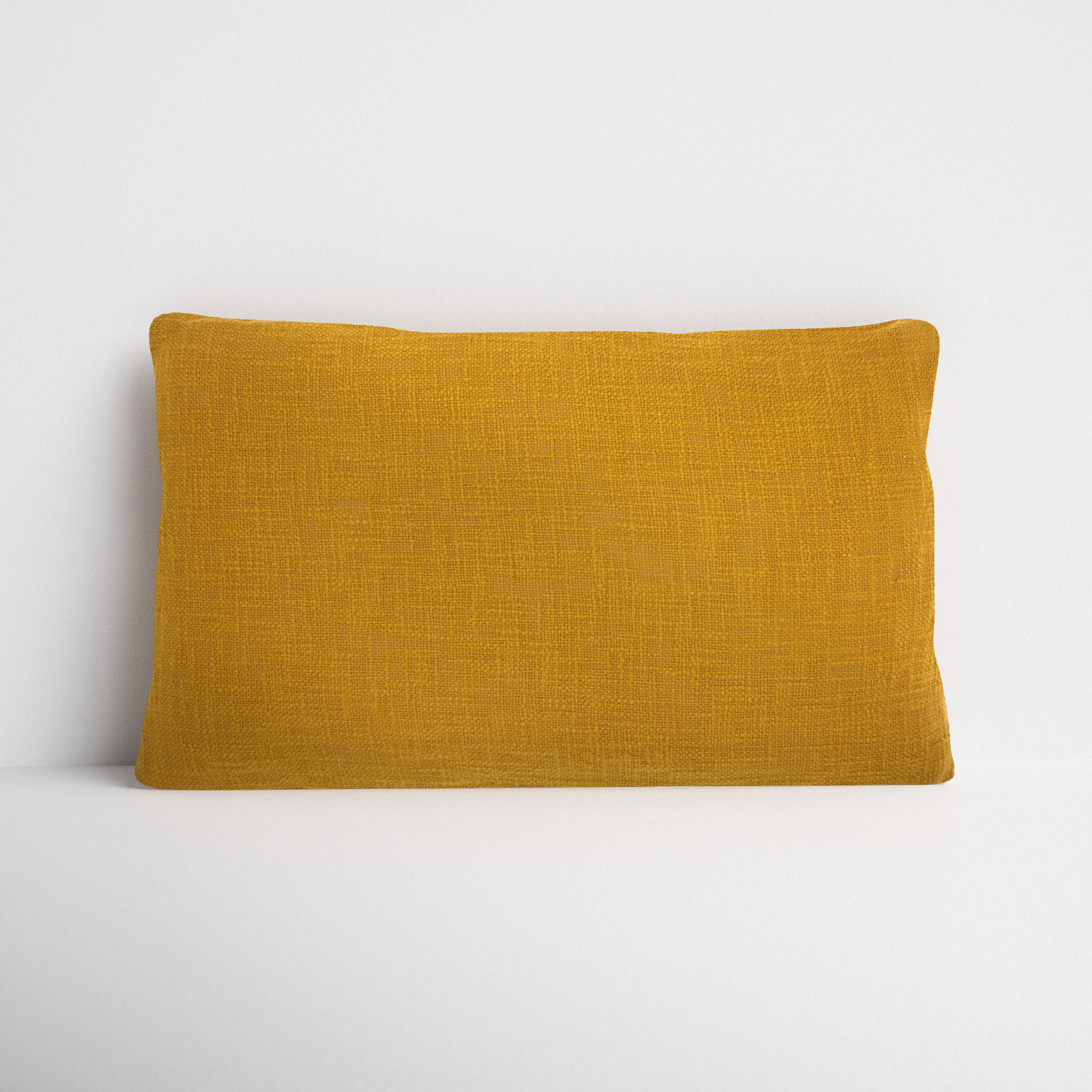 Ruzmira Cotton Lumbar Throw Pillow, Mustard