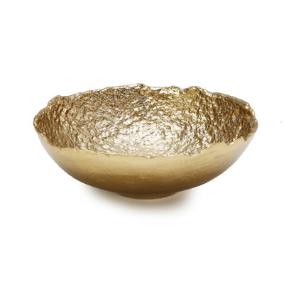 Bol à bordure brute Gold Bark - P 11,5 po