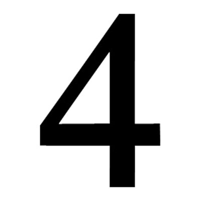 Metal House Number