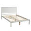 Base de lit plateforme avec tête de lit, support à lattes de bois, aucun sommier requis, lit double-222712020-222712027