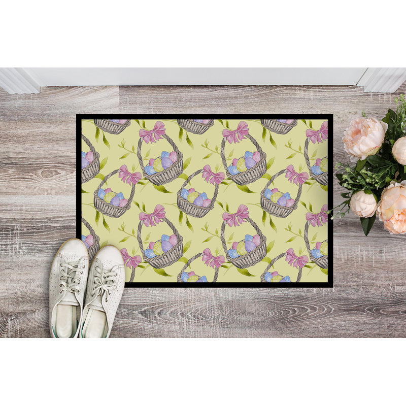 SantaMarina Non-Slip Easter Outdoor Doormat, Rectangle 2' x 3'