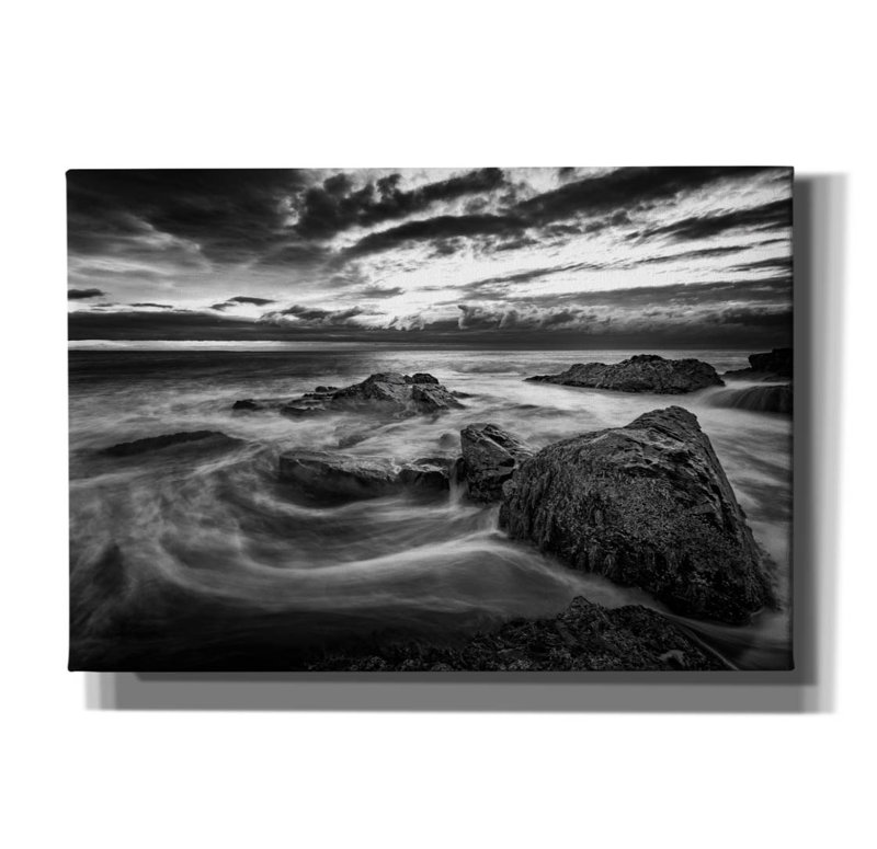 «Swirling Tides» par Rick Berk, art mural sur toile, H 18 po x l 26 po x P 0,75 po