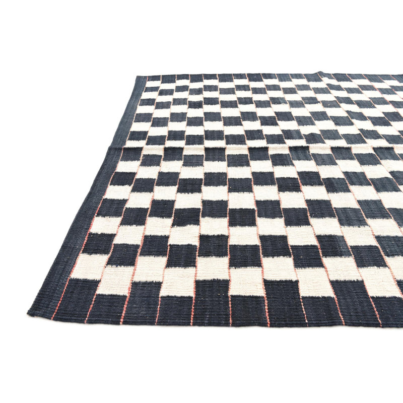 Tapis noir et blanc Noor
